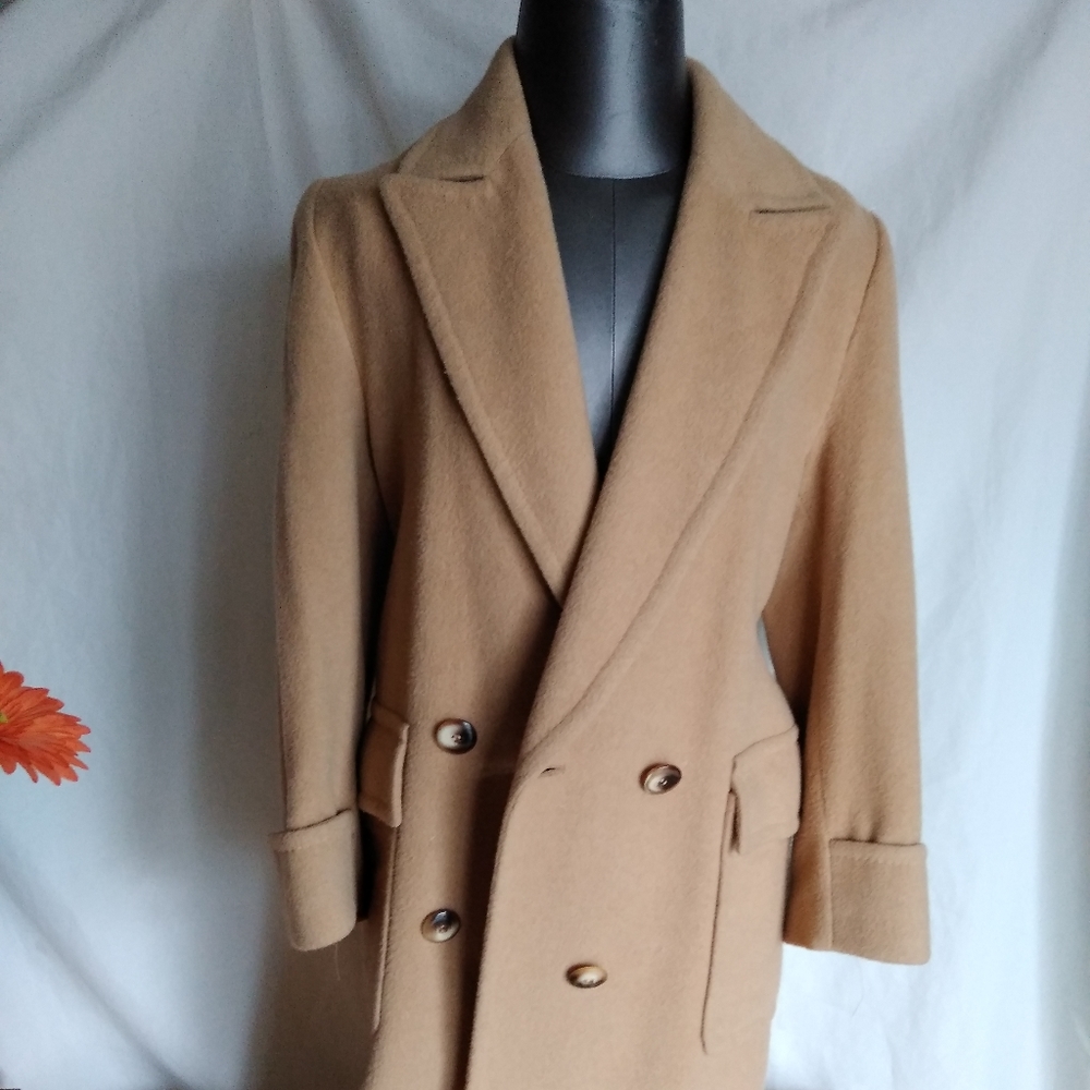 100% camel hair coat, medium size
